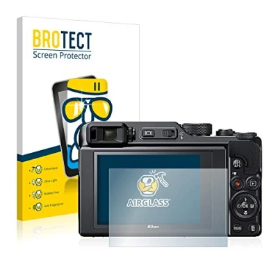 Abbildung von BROTECT Schutzglas für Nikon Coolpix A1000 Schutzfolie Panzer Folie Glas [Extrem Kratzfest 9H, Anti Fingerprint, Ultra Transparent]