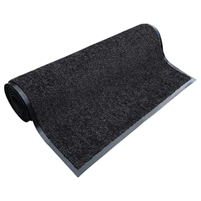 Abbildung von Hanse Home Fußmatte (S XXL) 60x90cm 12 Farben Fussmatte Outdoor Schmutzfangmatte Türmatte Waschbar &amp; Wetterfest rutschfest für Eingangsbereich Außenbereich Schwarz