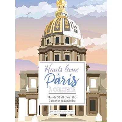 Abbildung von affiches à colorier Hauts lieux de Paris: Plus 30 rétro ou peindre
