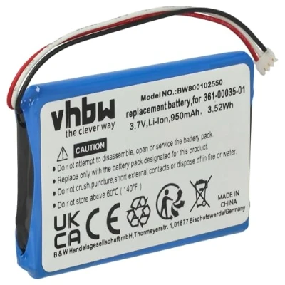 Abbildung von vhbw 1x Akku Ersatz für Garmin 361 00035 01 GPS Navigation Navi (930 mAh, 3,7 V, Li Ion)
