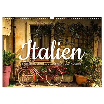 Abbildung von Italien Romantische Städte und endlose Küsten. (Wandkalender 2025 DIN A3 quer), CALVENDO Monatskalender