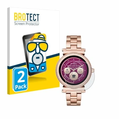 Abbildung von BROTECT Entspiegelungs Schutzfolie für Michael Kors Access Sofie (2 Stück) Matte Displayschutz Folie, Anti Reflex, Fingerprint