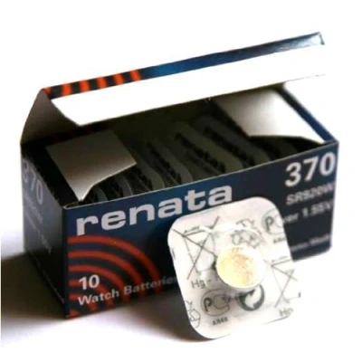 Abbildung von Renata 370 SR920SW Lithium Knopfzelle, hergestellt in der Schweiz, 10 Stück
