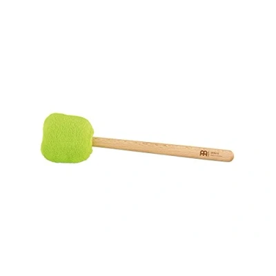 Abbildung von Sonic Energy Gong Schlägel Grün 30 cm Aus Wolle und Kunstfell Buchenholzgriff Für Gongspieler, Percussion, Meditation (MGM S PG)
