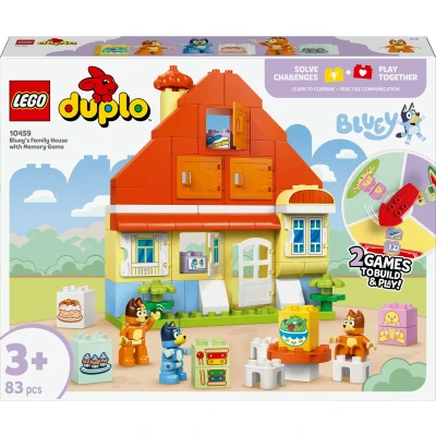 Abbildung von LEGO® Bluey 10459 Blueys Familienhaus mit Memory Spiel Spielbausteine, (Set, 83 St., Set)