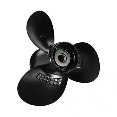 Abbildung von XYWOPO 9 1/4 x 8 Propeller, for Suzuki, Außenbordmotor 820 PS 58100 91D00 019 Marine Aluminiumlegierung, 10 Keilzahn, 3 Blätter Bootspropeller
