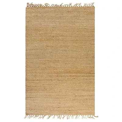 Abbildung von vidaXL Teppich Handgewebt Jute 120x180cm Natur Läufer Webteppich Wohnzimmer