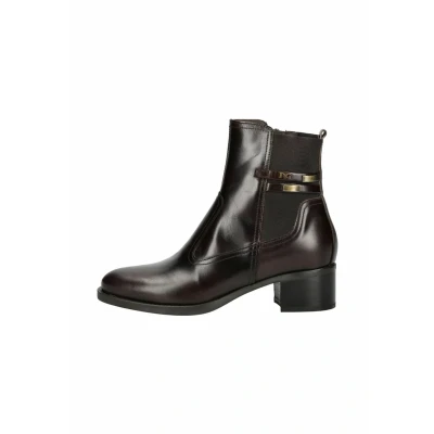 Abbildung von Nero Giardini 1384 dunkelbraune Damen Stiefeletten Reissverschluss Leder 38