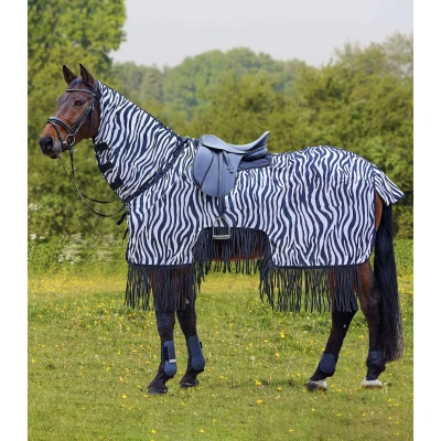 Abbildung von Waldhausen Fliegen Ausreitdecke Zebra Fransen 135/185