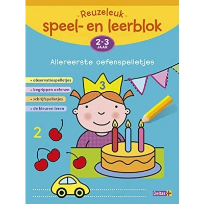 Abbildung von 2 3 jaar: Observatiespelletjes begrippen oefenen schrijfspelletjes de kleuren leren (Reuzeleuk speel en leerblok: allereerste oefenspelletjes)