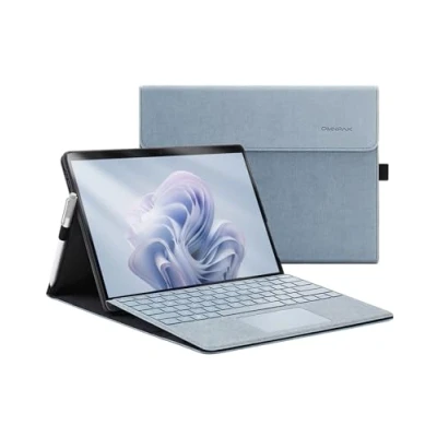 Abbildung von Omnpak Microsoft Surface Pro 11 (2024) / 10 9 (2022) Case 13 Inch, Lightweight Protective, Multiple Angle, Stylus Holder, Compatible with Type Cover Keyboard