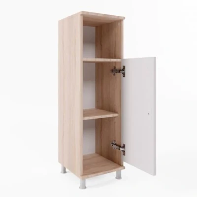 Abbildung von Vicco Midischrank Fynn, Weiß/Sonoma, 30 x 95 cm Drehbar