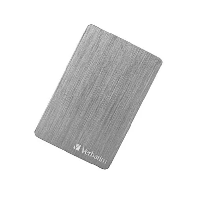 Abbildung von Verbatim Store &#039;n&#039; Go ALU Slim, 1 TB, Space Grey, Externe Festplatte, USB 3.2 GEN 1, Festplatte extern aus Aluminium, für Windows &amp; Mac OS X, tragbare