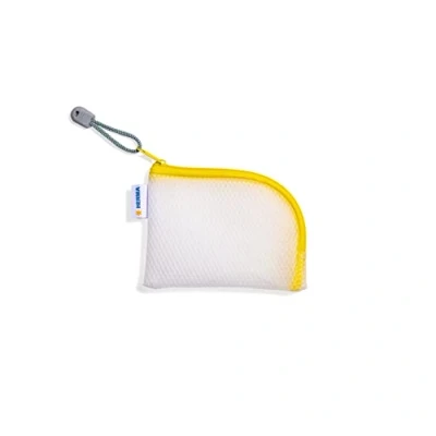 Abbildung von HERMA 20252 Reißverschlusstasche Reiseetui A7 transparent gelb, kleine verschließbare Sichttasche mit Zipper, Kulturtasche für Handy, Ladekabel, Kosmetik, Stifte, Schlüssel