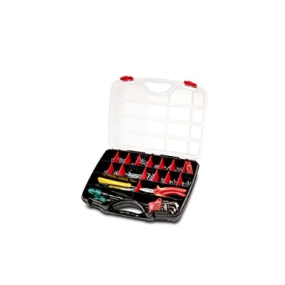 Abbildung von Parat 5854000391, Werkzeugkasten, Polypropylen, Schwarz, Rot, Transparent, 5 l, 390 mm, 60 mm