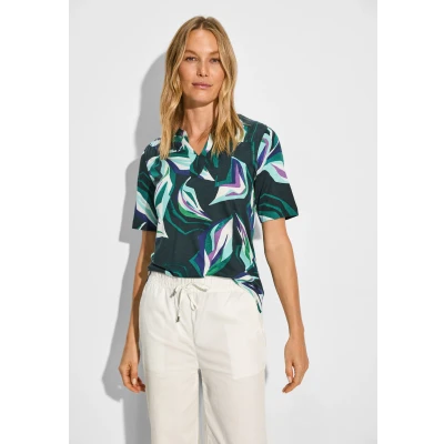 Abbildung von Cecil Tunikashirt MIT Print Tshirt print, Damen, Größe: XXL, Grün