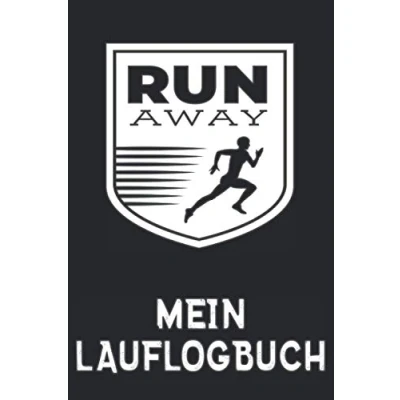 Abbildung von MEIN LAUFLOGBUCH Run Away: Lauftagebuch als Protokoll für das Lauftraining Jogging und Läufer Zubehör Laufbuch zum Ausfüllen Einsteiger ... Trainingsbuch Marathon oder Halbmarathon