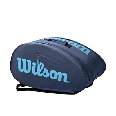 Abbildung von Wilson Padel Tasche Super Tour, Für bis zu 6 Schläger, Marineblau/Hellblau, WR8900003001