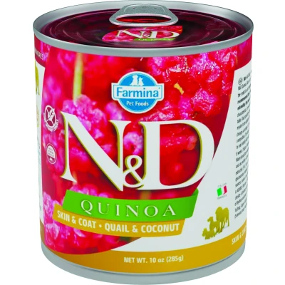 Abbildung von N&amp;D Quinoa Nassfutter für Hunde Skin &amp; Coat Wachtel 285 gr.
