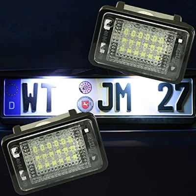 Abbildung von LED Kennzeichenbeleuchtung von Recambo passend für Mercedes GLK Klasse Typ X204 2008 2012