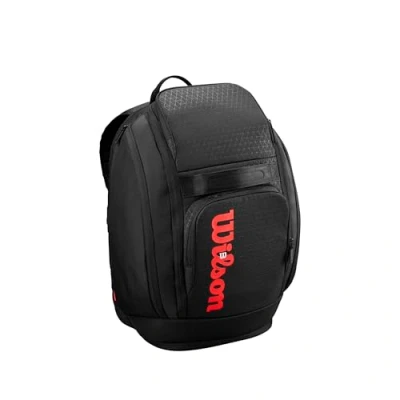 Abbildung von WILSON Clash V3 Super Tour Tennis Rucksack, Schwarz/Infrarot, für bis zu 2 Schläger