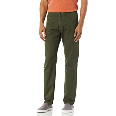 Abbildung von Southpole Herren Flex Stretch Basic Twill and Rinse Denim Hose Jeans, Olive Skinny, 32W / 30L