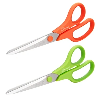 Abbildung von Rapesco 1666 Germ Savvy Antibakteriell, 21cm Titanklinge Soft Grip Griff Scheren, Sortierte Farben, 2 Stück