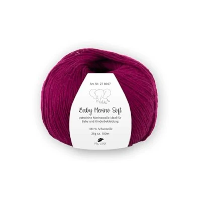 Abbildung von PRO LANA Baby Merino Soft Farbe: Bordeaux (38) 25 g/ca. 100 m Wolle