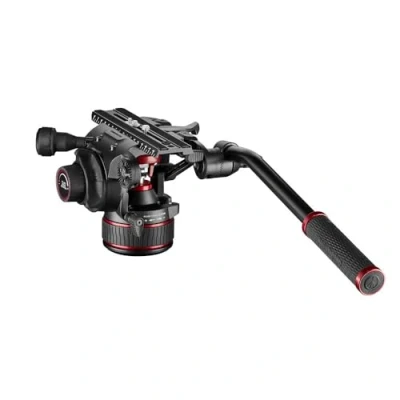 Abbildung von Manfrotto Nitrotech 612 Fluid Videokopf für DSLR, Spiegellos, Video und Kinokameras, mit stufenlosem Counterbalance System 4 12 kg, Variables Stufenloses Drag 18 kg Nutzlast