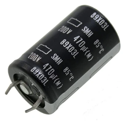 Abbildung von 5x Elko Kondensator radial 470µF 200V Snap In Elektrolytkondensator bis zu 85C 470uF Electrolytic Capacitor from United Chemi Con