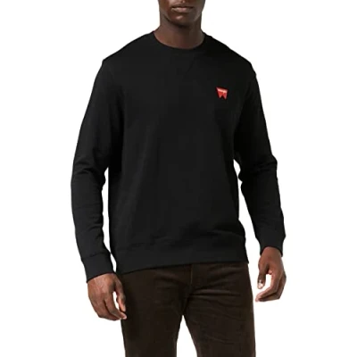 Abbildung von Wrangler SIGN OFF CREW Sweatshirt, Herren, Größe: XL, Black
