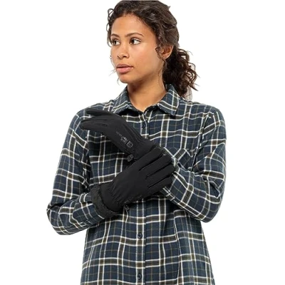 Abbildung von JACK Wolfskin Highloft Glove Women Fingerhandschuh, Damen, Größe: Small, Black