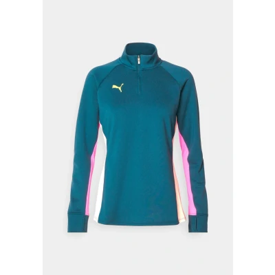 Abbildung von Puma Individualblaze Sweatshirt, Damen, Größe: Large, Ocean tropic/electric lime
