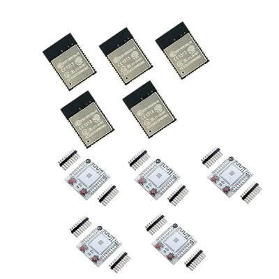 Abbildung von TECNOULAB 5 Stück ESP WROOM 32 ESP32 32S Bluetooth und WiFi Dual Core CPU Doit + Adapterplatine