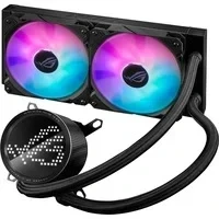 Abbildung von ASUS ROG Ryuo III 240 RGB All in One Flüssig CPU Kühler (2x adressierbare 120 mm ARGB Radiatorlüfter, Anime Matrix LED Display, kompatibel mit Intel LGA 1700, 115x, 1200 &amp; AM4, AM5 Sockel), Schwarz