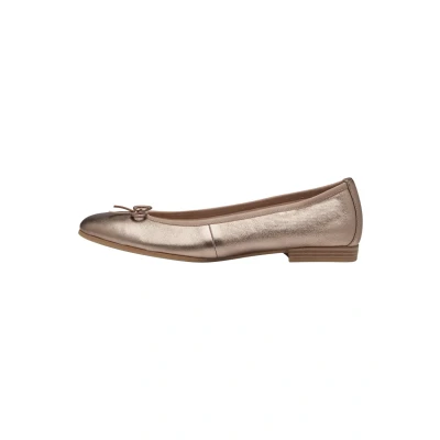 Abbildung von Tamaris Damen Klassische Ballerinas, Frauen Flats,Comfort Lining,TOUCHit Fußbett,Slip ons,klassisch elegant,Ballerinen,Copper,36 EU