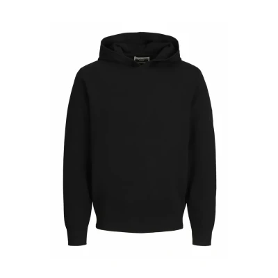 Abbildung von Jack &amp; Jones Einfarbig Kapuzenpullover, Herren, Größe: Small, Black