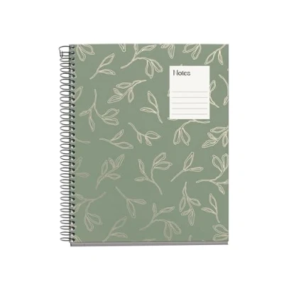 Abbildung von Miquelrius A5 Notizbuch (148 x 210 mm), 100 linierte Seiten, 70 g/m², fester Kartoneinband, 4 Farbbänder, Spiralbindung, 2 Löcher, liniertes Notizbuch, schönes Schreibwaren, Blatt