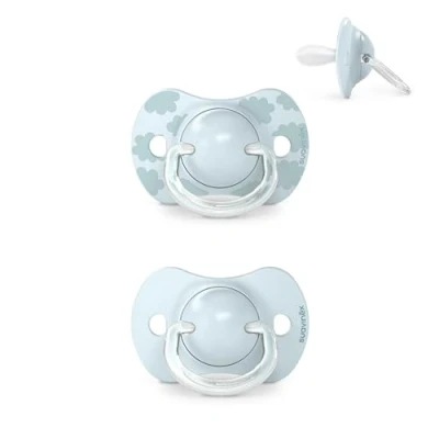 Abbildung von Suavinex, Schnuller für Babys von 0 6 Monaten, Neugeborene, 2er Pack, mit Physiologischem Sauger SX Pro aus Silikon, Symmetrisch, Superweich und Flexibel, Dreams Blue