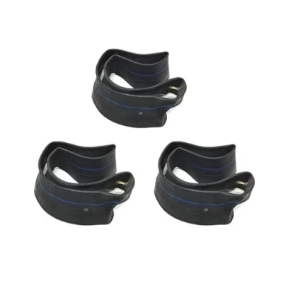 Abbildung von Streetparts24 3X Reifen Schlauch Schläuche Set mit Winkelventil 100/90 10 für Piaggio Ape 50 TM