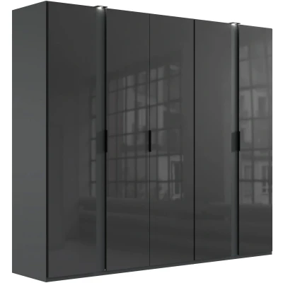 Abbildung von Wimex Drehtürenschrank &quot;Rimini by fresh to go, 200, 250 oder 300cm Breite, 216cm hoch&quot;, LED Bleuchtung inklusive, mit Glasfronten, Metallgriffen