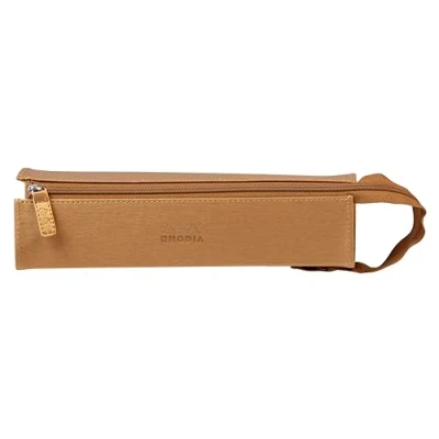 Abbildung von Rhodia 319038C Stabiles Schlampermäppchen / Hartschalenmäppchen rechteckig 23x5x5 cm, 1 Stück, Gold