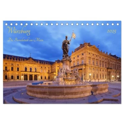 Abbildung von Würzburg Die Barockstadt am Main (Tischkalender 2025 DIN A5 quer), CALVENDO Monatskalender