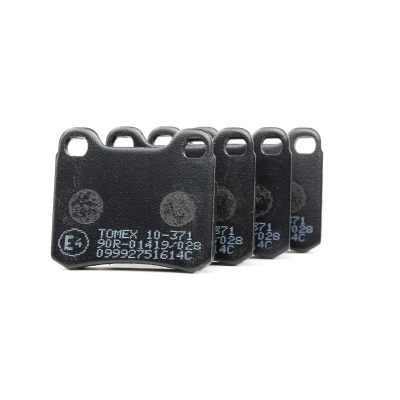 Abbildung von TOMEX brakes TX 10 371 Bremsbelagsatz Hinterachse MERCEDES BENZ: 190, C Klasse Limousine, W124 Limousine