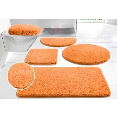 Abbildung von my home Badematte &quot;Merida&quot;, Höhe 32 mm, rutschhemmend beschichtet, fußbodenheizungsgeeignet schnell trocknend strapazierfähig, Badteppich, Uni Farben, rechteckig, rund &amp; als 2 tlg. Set erhältlich