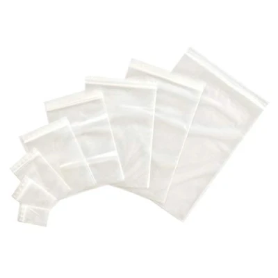 Abbildung von LEO&#039;s 300 x Druckverschlussbeutel 300x400mm 50my Druckverschluß Beutel transparent aus Polyethylen Zipp Tütchen Folienbeutel wiederverschließbar Zipper Plastikbeutel groß in Premiumqualität