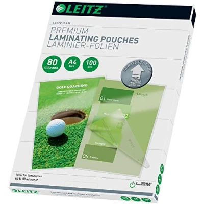 Abbildung von Leitz A4 (74780000) 80 Mikrometer Laminierhülle