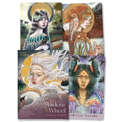 Abbildung von Maidens of the Wheel Oracle Cards: Inner Journeys Through Cycles Year