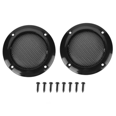 Abbildung von 2PCS lautsprecher gitter abdeckung lautsprechergitter 5cm Kaltgewalzte Stahlhornabdeckung lautsprechergitter, Dekorativer Klang für Lautsprecher, kleine Autolautsprecher