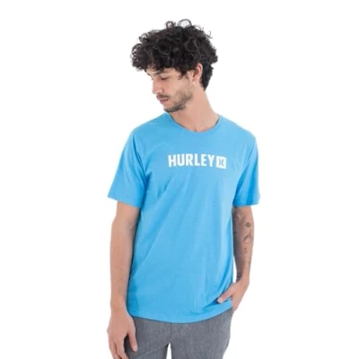 Abbildung von Hurley Herren Evd The Box Ss T Shirt, Bliss Blue Htr, S